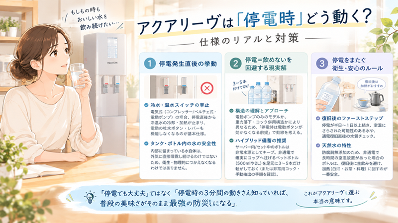 アクアリーヴは「停電時」どう動く