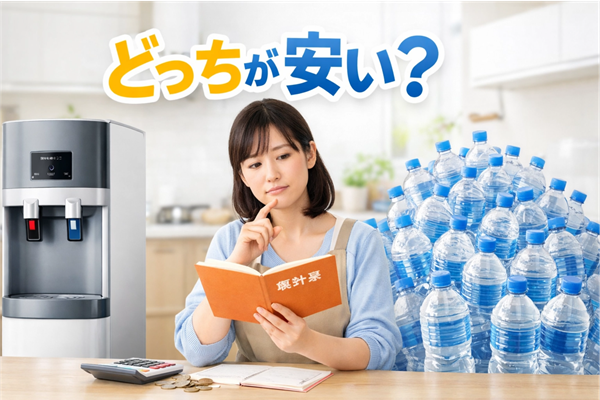 ウォーターサーバー vs ペットボトル水｜結局どっちが安い？1ヶ月のコストを徹底比較